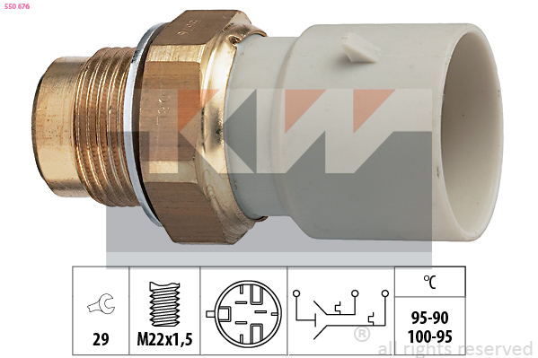 KW Ventilátor kapcsoló 550676_KW